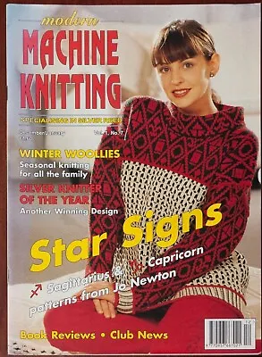 Modern Machine Knitting Pattern Magazine December January 1997 Jo Newton Vintage • £5.49