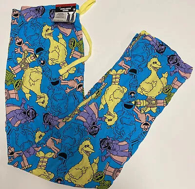 Men's Sesame Street Sleep Lounge Pajama Pants 2xL Big Bird Oscar Elmo Count • $16.19