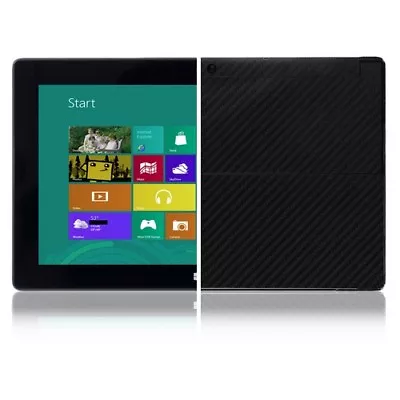 Skinomi Carbon Fiber Skin Black+Screen Guard For Microsoft Surface Windows RT • $30.55