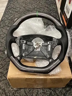 C4 Corvette Carbon Fiber Steering Wheel W/Black Leather And Custom Stitching • $1200