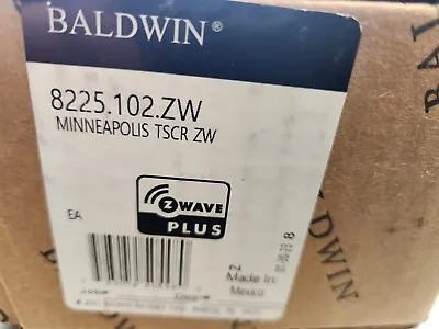 $199.97 • Buy Baldwin 8225102ZW -Baldwin 8225.ZW Touchscreen Minneapolis Z-Wave Deadbolt