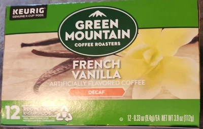 $9.49 • Buy Green Mountain French Vanilla Decaf K-Cup Keurig Coffee Pods 12 Ct BRAND NEW BOX