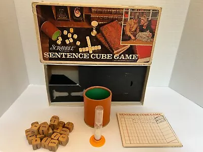 Game - Scrabble Sentence Cube Game - Vintage - 1971 - Selchow & Righter • $9.50