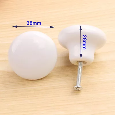 £3.99 • Buy 32x Door Knobs Handles Clear Crystal Glass Cupboard Drawer Cabinet Kitchen Knob