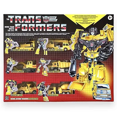 Transformers Hasbro G1 Reissue Devastator Tonka Yellow Tonkanator New Sealed   • $79.99