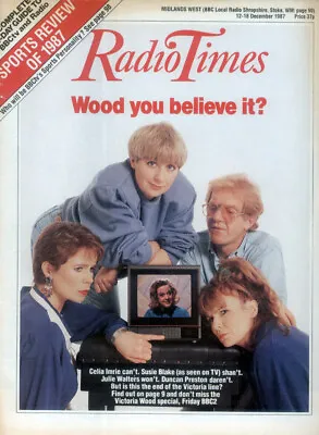 Radio Times 12 Dec 1987 . Victoria Wood Julie Walters Front Cover . Woolworths • $18.66