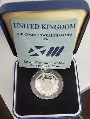 1986 Great Britain 2 Pounds Silver Coin • $38.95