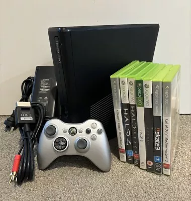 Microsoft Xbox 360 Slim Console Bundle 4GB (Black) + GAMES - CLEANED & TESTED! • $149