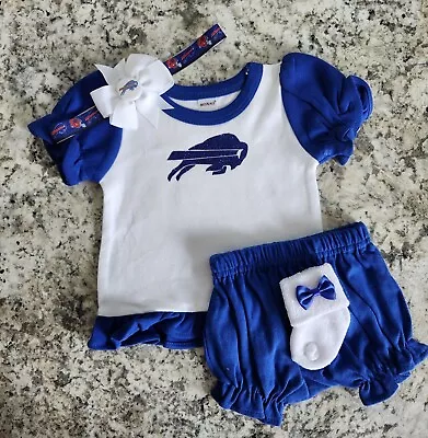 Bills Infant/baby Girl Outfit Bills Baby Gift Girl  Buffalo Football Baby Gift • $26.75