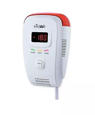 Gas Alarm Detector-Ourjob Home Use Propane Butane Methane Gas Monitor Plug In... • $18.89