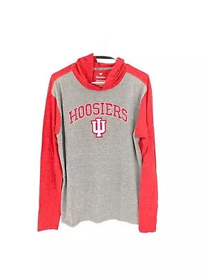 Indiana University Long Sleeve T-shirt With Hood Men’s XL New With Tags • $11