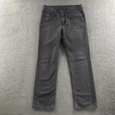 Levis 514 Mens Jeans Gray Size 30x30 Straight Stretch Canvas Cotton Blend • $24.49