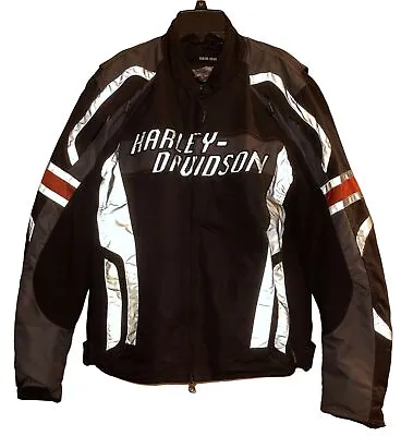 Genuine Harley Davidson Motorcycle Functional Reflective Jacket Illumination 360 • $196.83