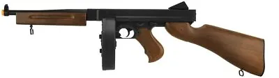 Well Thompson M1A1 AEG Electric Airsoft Gun Tommy Gun Rifle Wood Color • $69.89