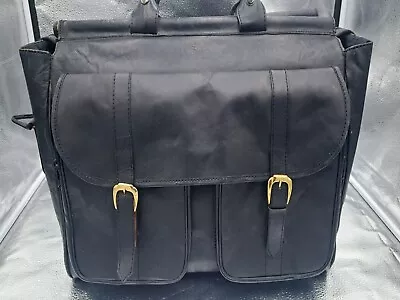 Vtg Leather DR Doctors Style Bag Luggage Large • $35