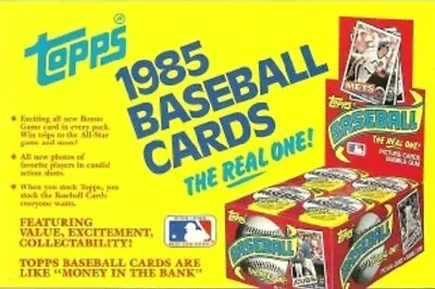 1985 Topps Baseball Pick A Card #205-#408 • $30