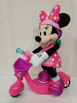 Disney Junior Sing And Spin Scooter Minnie No Snowpuff 15  Talking Driving Toy • $14.99