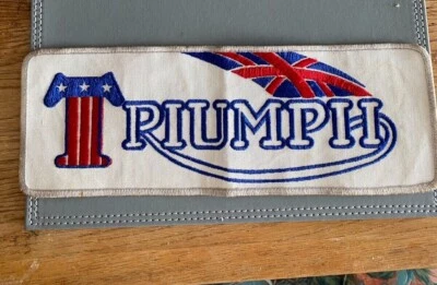 £4.20 • Buy Triumph Motorcycles Patch Overalls Leather Jacket Biker