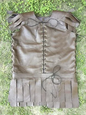 Medieval Brown Leather CostumesThick Leather Sleeveless Leather Roman Subarmals • $249