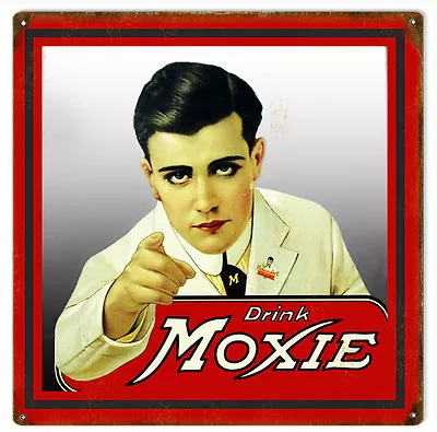 Nostalgic Drink Moxie Advertisement Sign • $26