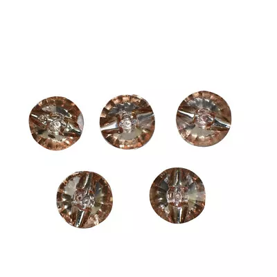 Transparent Round Acrylic Buttons Sewing Scrapbooking D�cor Clothing Dress Craft • $10