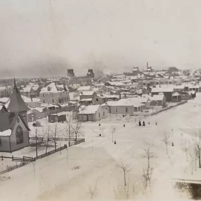 Havre Montana Aerial Photo 1920s Vintage Original Street Snapshot Church MT J297 • $17.97