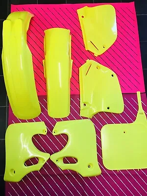 Cr 125 1993 1994 Neon Flo Yellow Ufo Plastic Kit Super Evo Honda 93 94 Motoco • $205.15