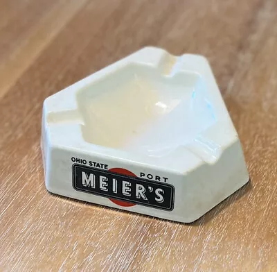 Vintage Ceramic Cigar Ashtray Meier’s Winery Wine Silverton Ohio State MCM EUC • $67.50