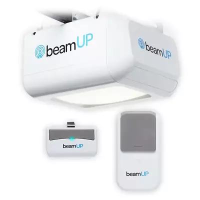 BeamUP Garage Door Opener Chain Drive Wall Mount Remote Control LED Light Rail • $170.62