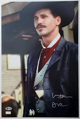 $279.95 • Buy VAL KILMER Silver Signed W/ 'Doc' 12x18 Tombstone Doc Holliday Photo Beckett BAS