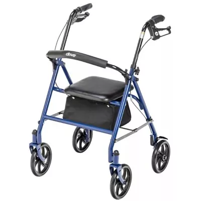 Drive Medical Four Wheel Walker Rollator With Fold Up Removable Back Support USA • $53.99