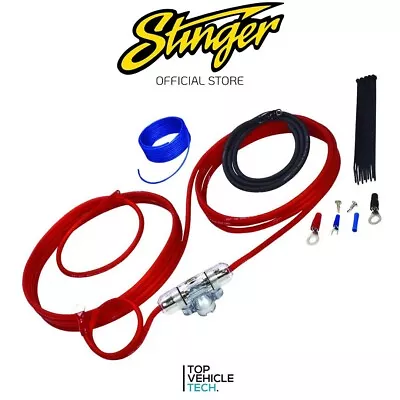 1200 Watt Max Amp Power Wiring Kit Stinger Sk4281 4000 Series Car Audio • £44.99