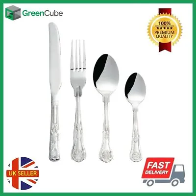 £8.40 • Buy Classic Kings Pattern Cutlery Set, Stainless Steel Mirror Finish Carving Set UK