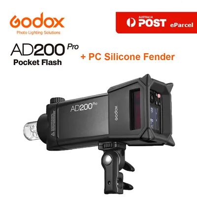 GODOX AD200pro 2.4G TTL HSS Speedlite Flash With Silicone Fender AD200Pro-PC KIT • $499