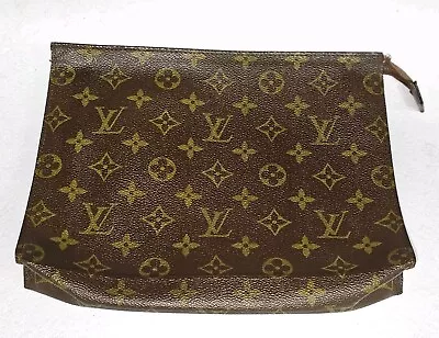 Louis Vuitton Toiletry Monogram Pouch Brown Canvas (Needs Zipper Repaired) • £77.20