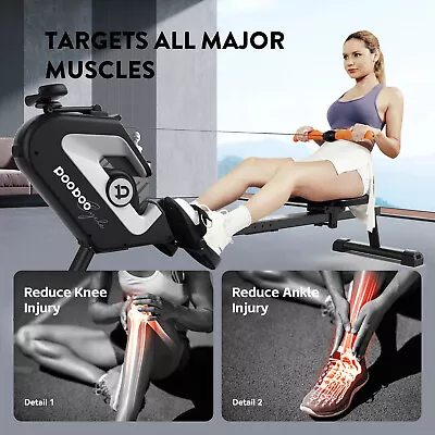 Magnetic Row Rowing Machine Rower 16 Levels Cardio Home Gym Exercise Equipment • $215.99