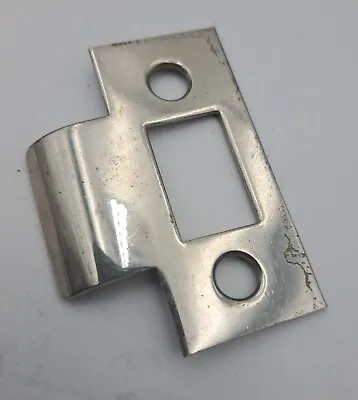 Vintage Door Lock Strike Plate In Crome Plating Door Hardware  • $8