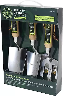 Spear & Jackson Kew Gardens Stainless Steel Hand Gardening Tools Gift Set • £21.24