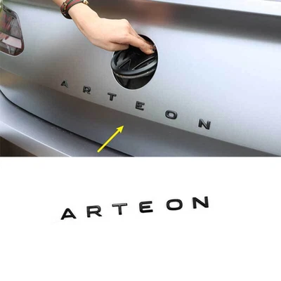 $32.15 • Buy For VW Arteon CC 2021-2023 Matte Black Rear Letter Trunk Alphabet Logo Cover 6pc