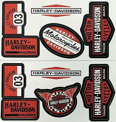 Harley-Davidson 45950 10 Pcs Vintage Race Inspired Design Decal Kit • $14.39