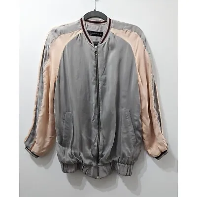 ZARA WOMAN Two Tone Bomber Jacket Size S • $129.99