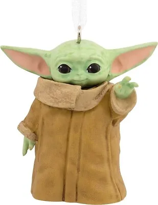 Hallmark Star Wars: The Mandalorian Baby Yoda Grogu Christmas Ornament • $17.99