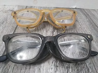 VTG 50'S? Collectible Fendall Black & American Optical Yell-gold Safety Glasses • $99.98