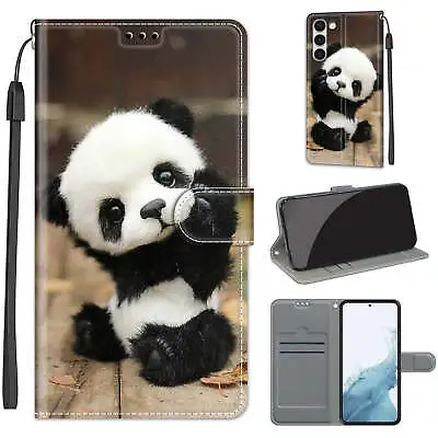 For Various Phone Cute Panda Hot Flip Leather Wallet Card Bag Holder Case Cover • $7.66