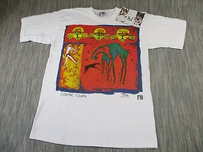 Cream Tea London T Shirt Mens Large Printed 90s Cosmic Charlie BNWT • £39.77