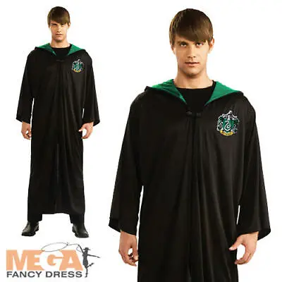 Slytherin Robe Adults Fancy Dress Harry Potter Wizard Book Week Mens Costume • £14.99