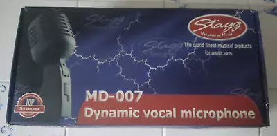 STAGG MD-007 Die Cast Zinc Dynamic 1950's 60's Shure 55SH Style Vocal Microphone • £59.99