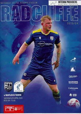 23/24  Radcliffe V Matlock Town  PINL     April 6th • £3.99