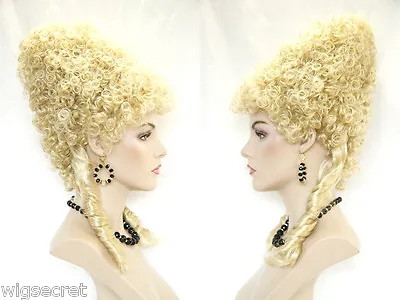 Marie Antoinette Medium Blonde Brunette Curly Fun Color Costume Wigs In 4 Colors • $64.49