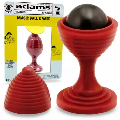 SS ADAMS MAGIC BALL AND VASE Vanishing Appearing Close Up Beginner Trick Toy • $12.89